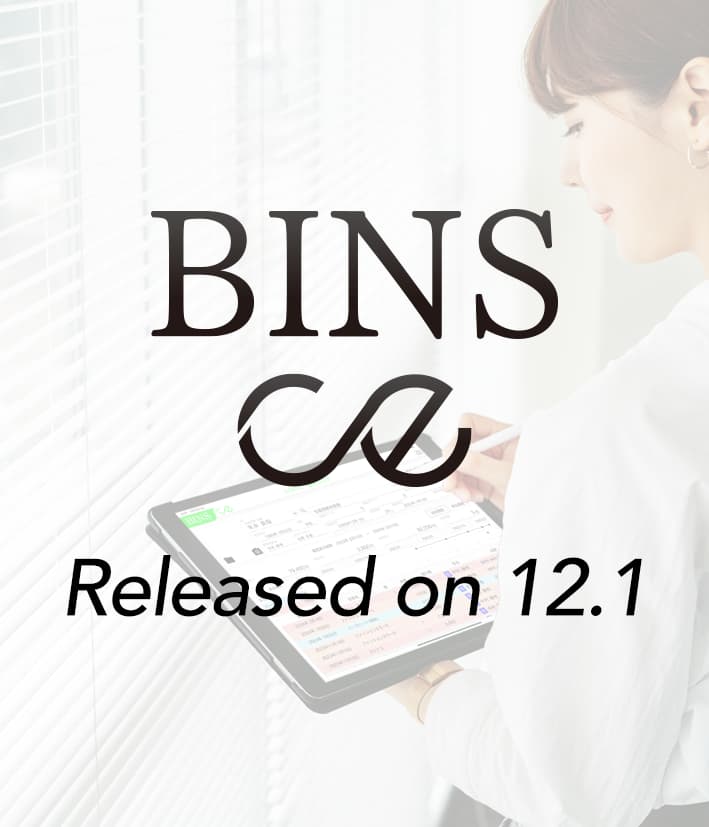 BINS CEが大幅アップグレード、リニューアルリリースしました！